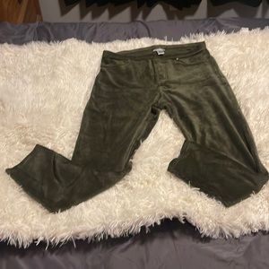 Stretch corduroy forest green